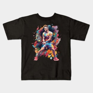 Tennis Player Kids T-Shirt